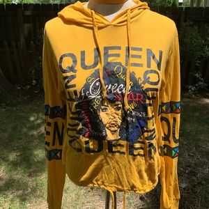 Kente Cloth Design Drawstring Top Size XL